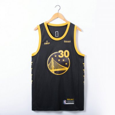 NBA 30 Curry Warriors Finals FMVP Edition Maillot brodé